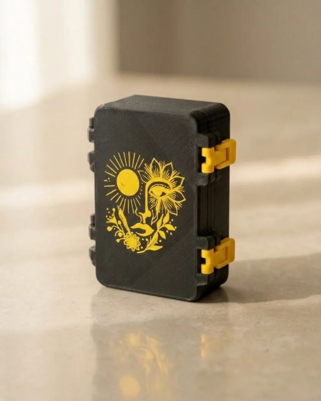 Porta Baralho Tarot Deck Box Caixa Com Trava Super Segura - Foto 4