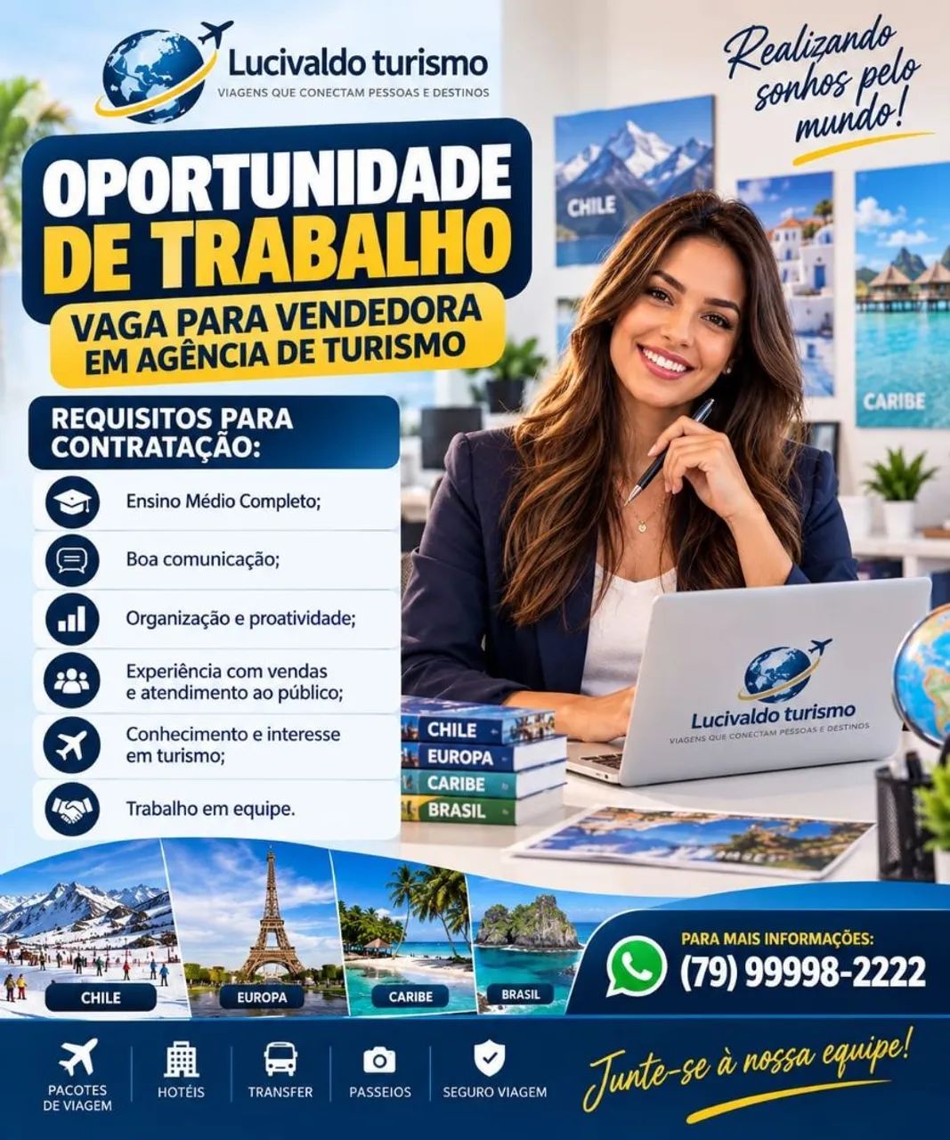 OPORTUNIDADE DE TRABALHO!