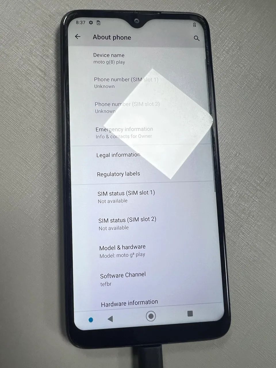 Moto g8 play