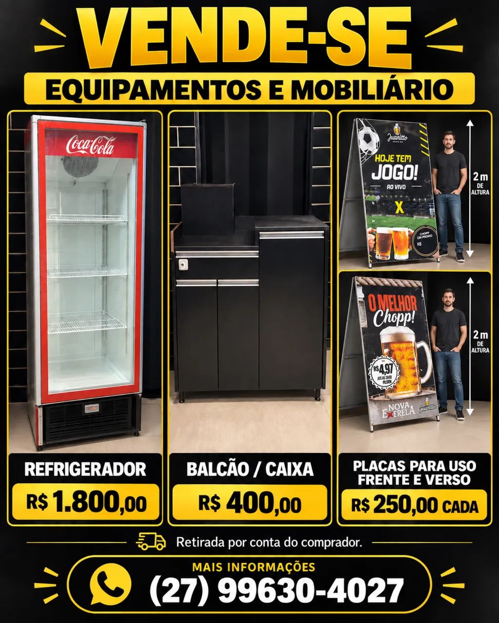 Refrigerador , mesa e placa 