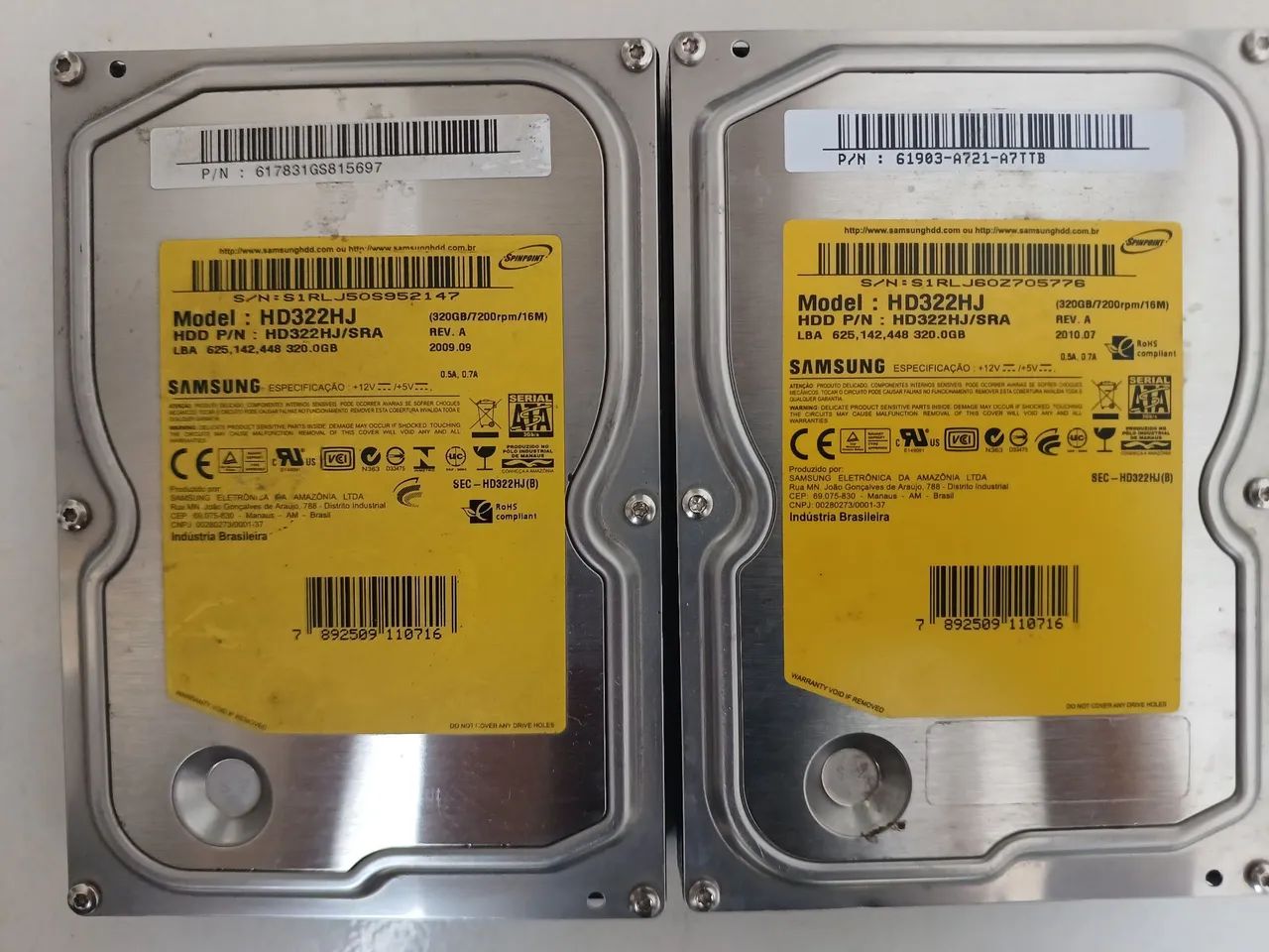 2 HDs Samsung 320 GB 100% saudável  - Foto 5