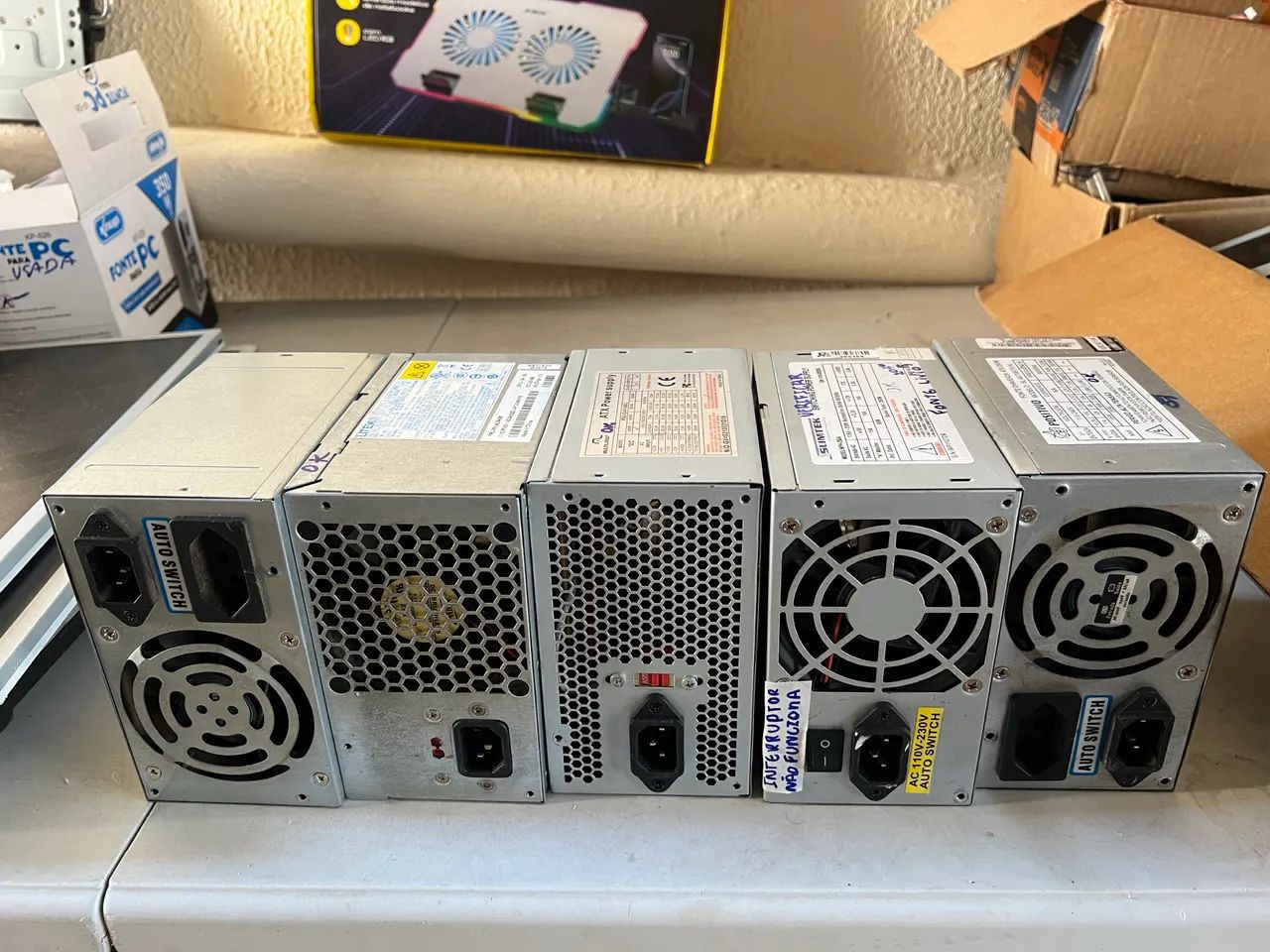 Lote de Fontes ATX USADAS para PC - Foto 3