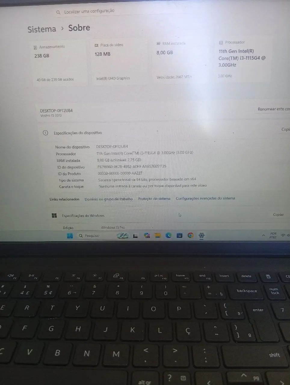 Notebook Dell Inspiron 15 3510