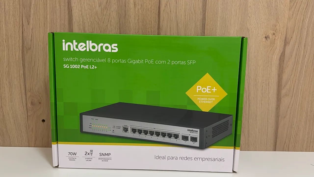Switch Intelbras SG1002 PoE L2+