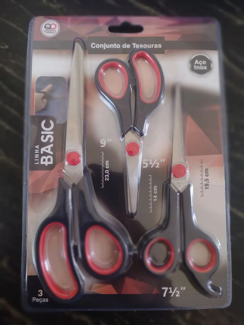 KIT TESOURA MULTIUSO COM 3 PEÇAS  - Foto 2