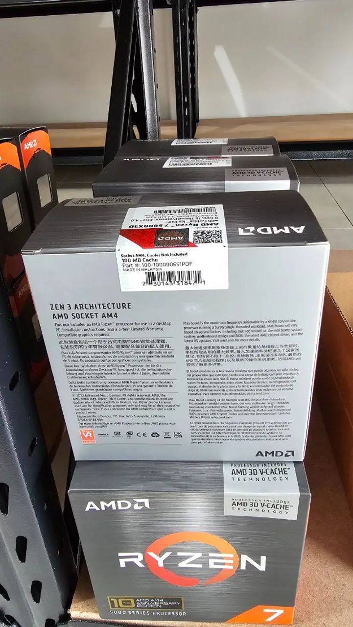 Processador AMD Ryzen 7 5800X3D 10th Anniversary Edition - LOJA