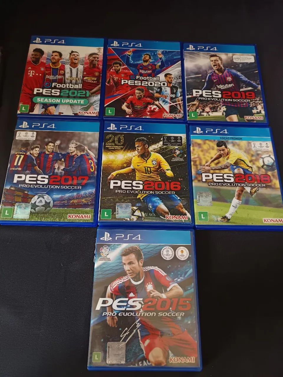 Coleção Jogos Pro Evolution Soccer PS4 