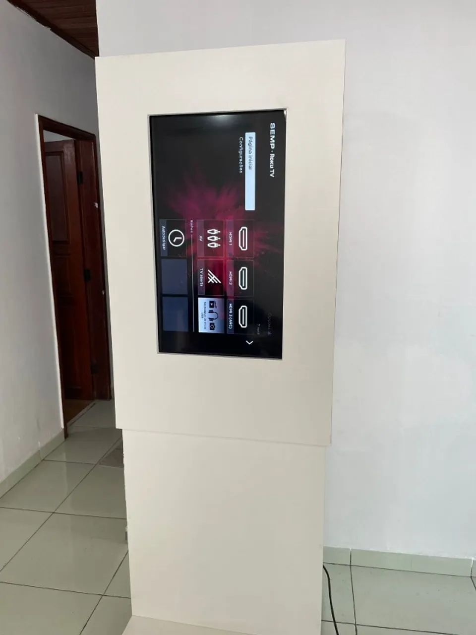 Totem para TV de 32 polegadas, mídias, anúncios, vídeo e Marketing (Não Faço Entrega) - Foto 2