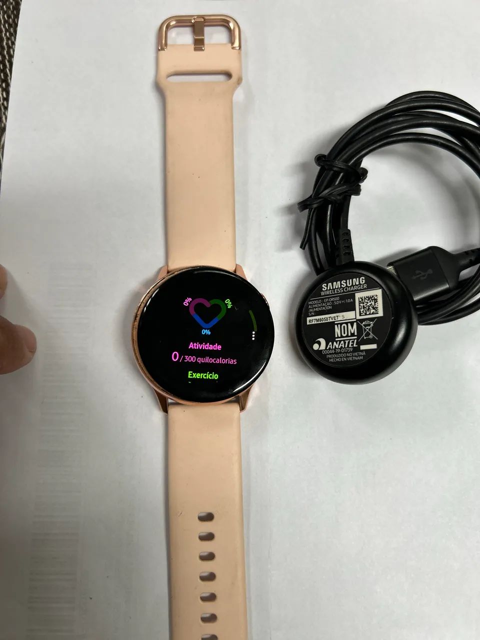 smartwatch samsung galaxy watch active 4gb bluetooth touchscreen rosa