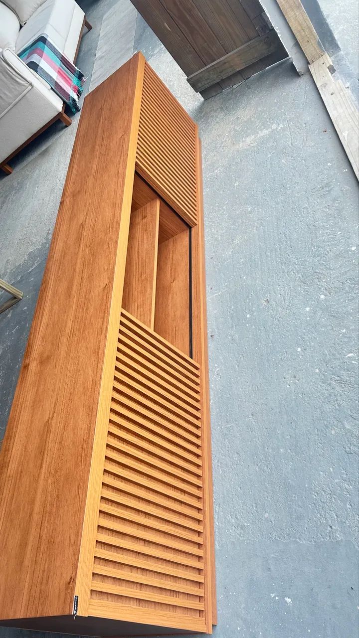 Rack Ripado para TV até 85 polegadas 100% MDF 2 portas. - Foto 5