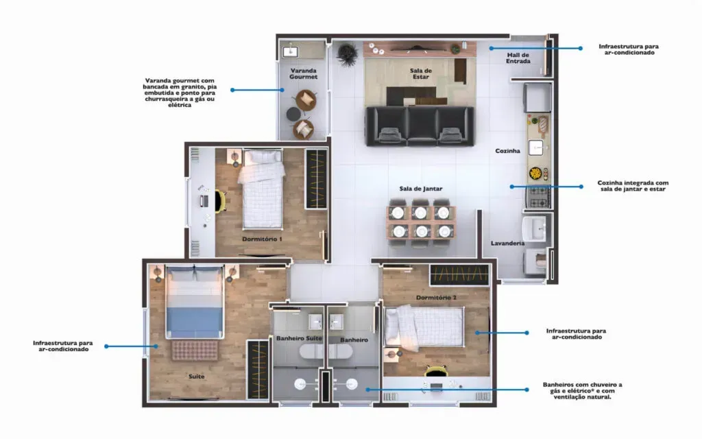 PLANTA 71m²