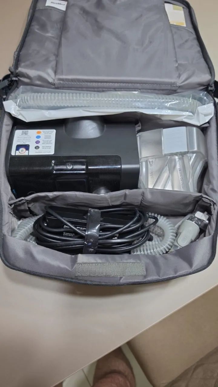 Cpap Resmed com traqueia nova e máscara usada