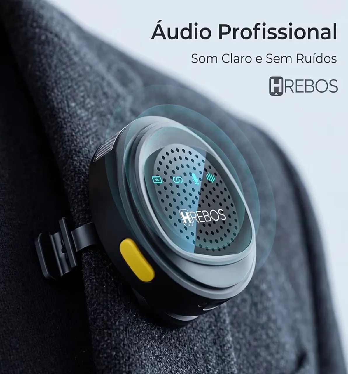 Microfone Sem Fio Hrebos AirMic IF-1000? para Android e iPhone  - Foto 2