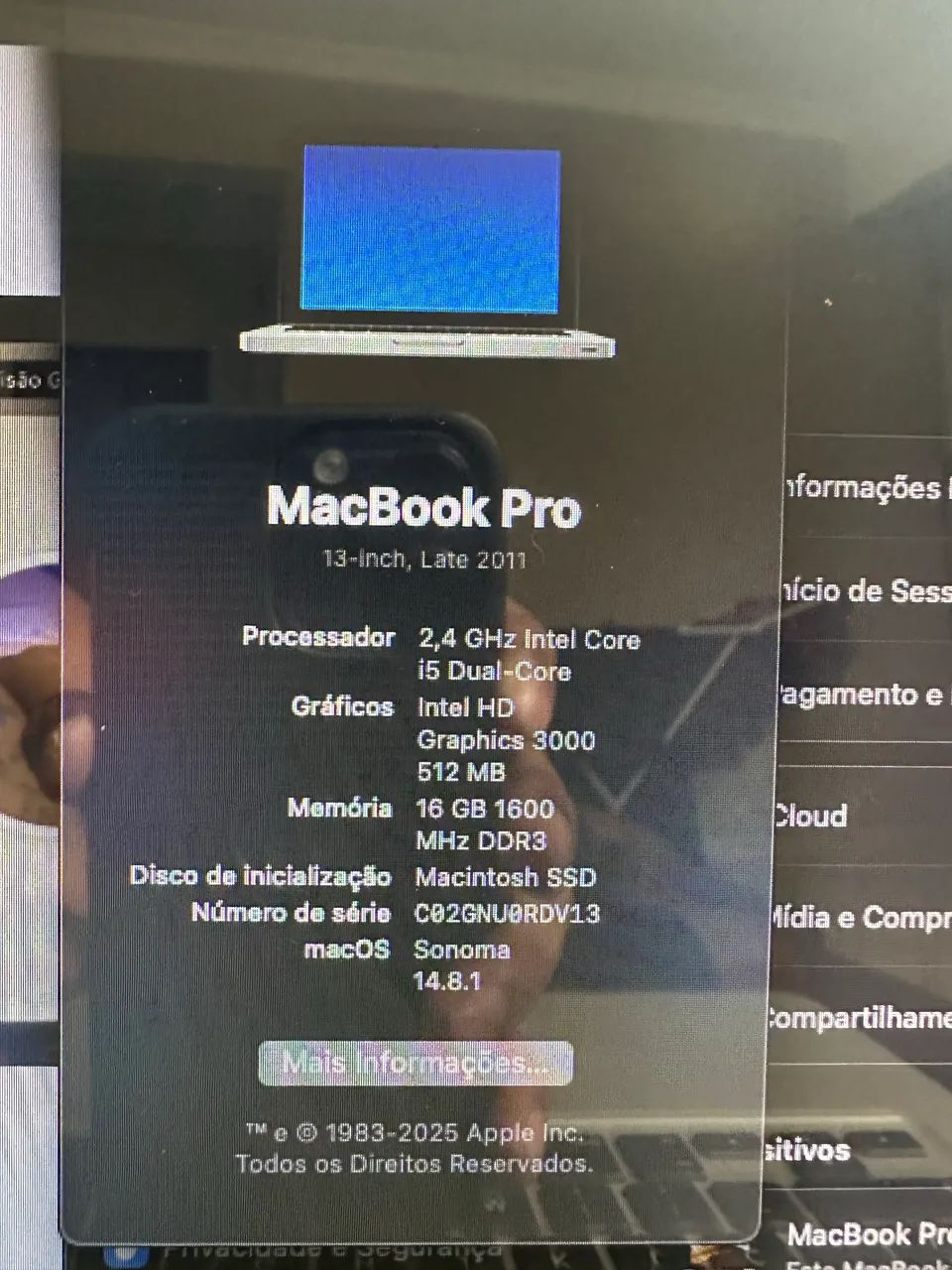 MacBook PRO 2011 - i5, 16gb RAM, SSD de 500gb. - Foto 3