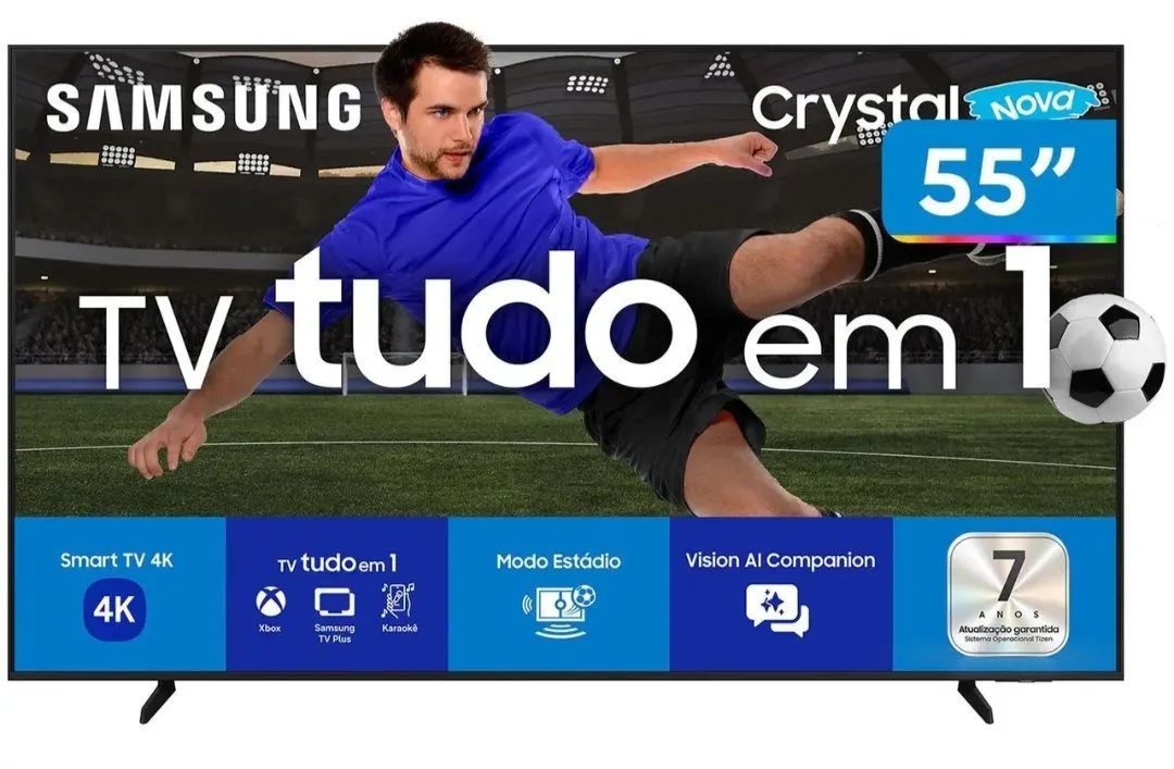 TV SAMSUNG 55' 4K UHD + suporte flexível gratuito  em garantia com nota fiscal - Foto 2