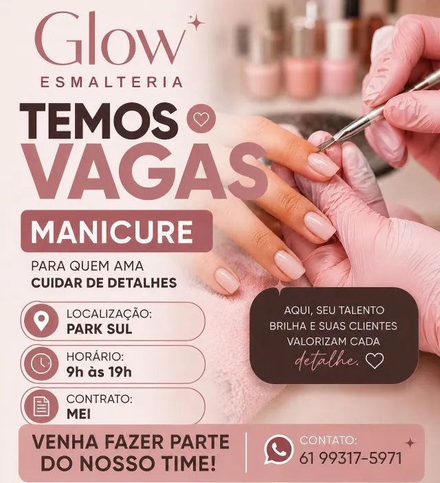 Vaga para manicure