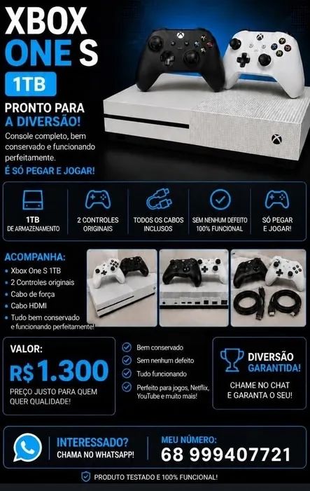 XBOX SÉRIE S + 2 CONTROLES