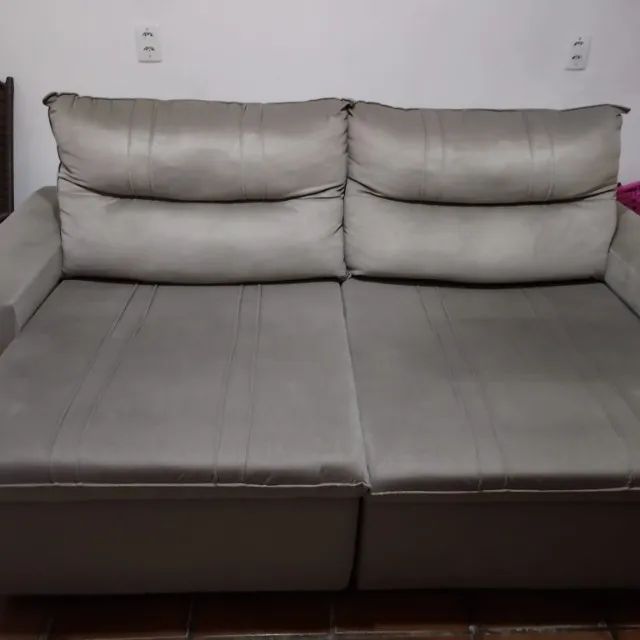Sofá retrátil novinho  1.000 reais - Foto 2