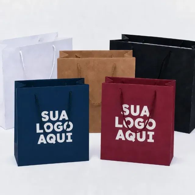 SACOLAS DE PAPEL PERSONALIZADAS - Foto 4