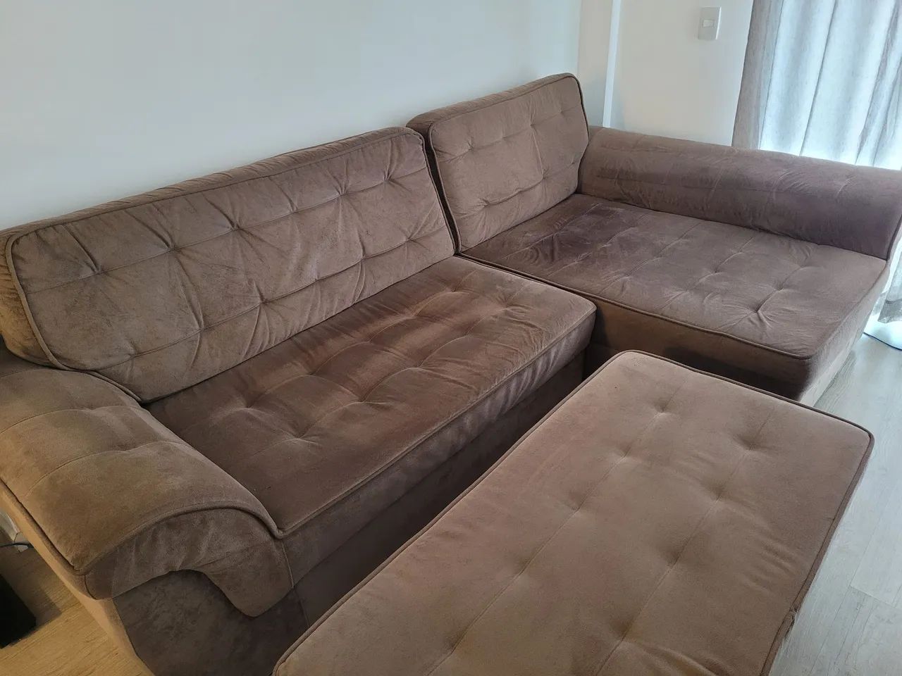 Sofá marrom 1,50m X 2,60m - Foto 2