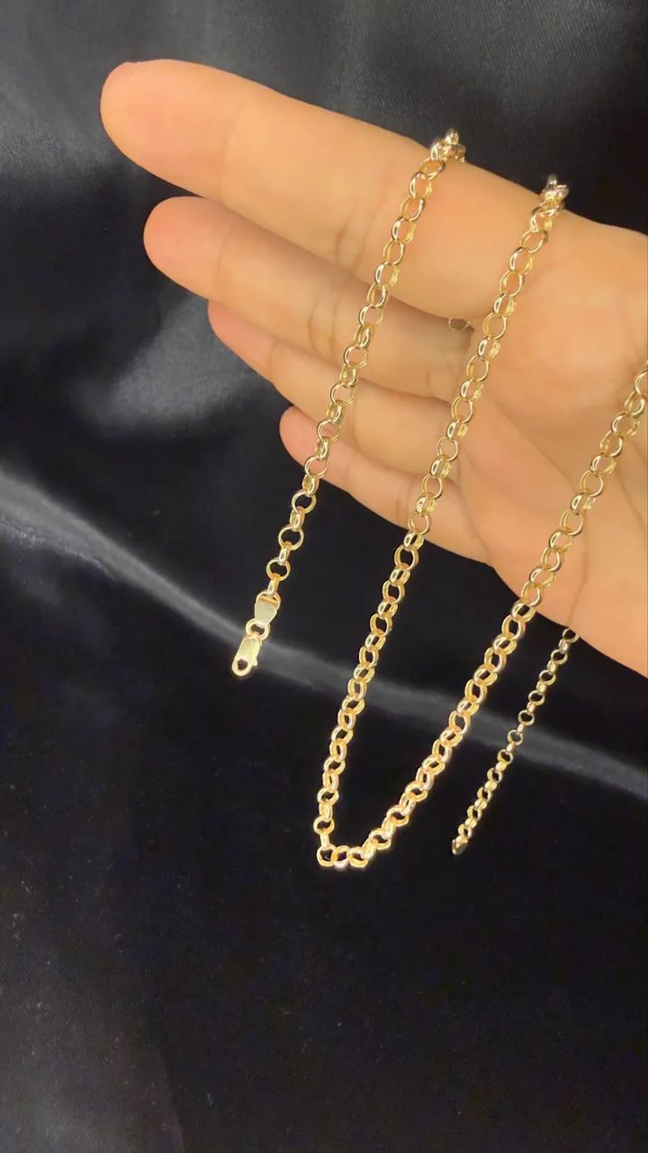 Elo português 60cm ouro 18k 9.95g - Foto 4