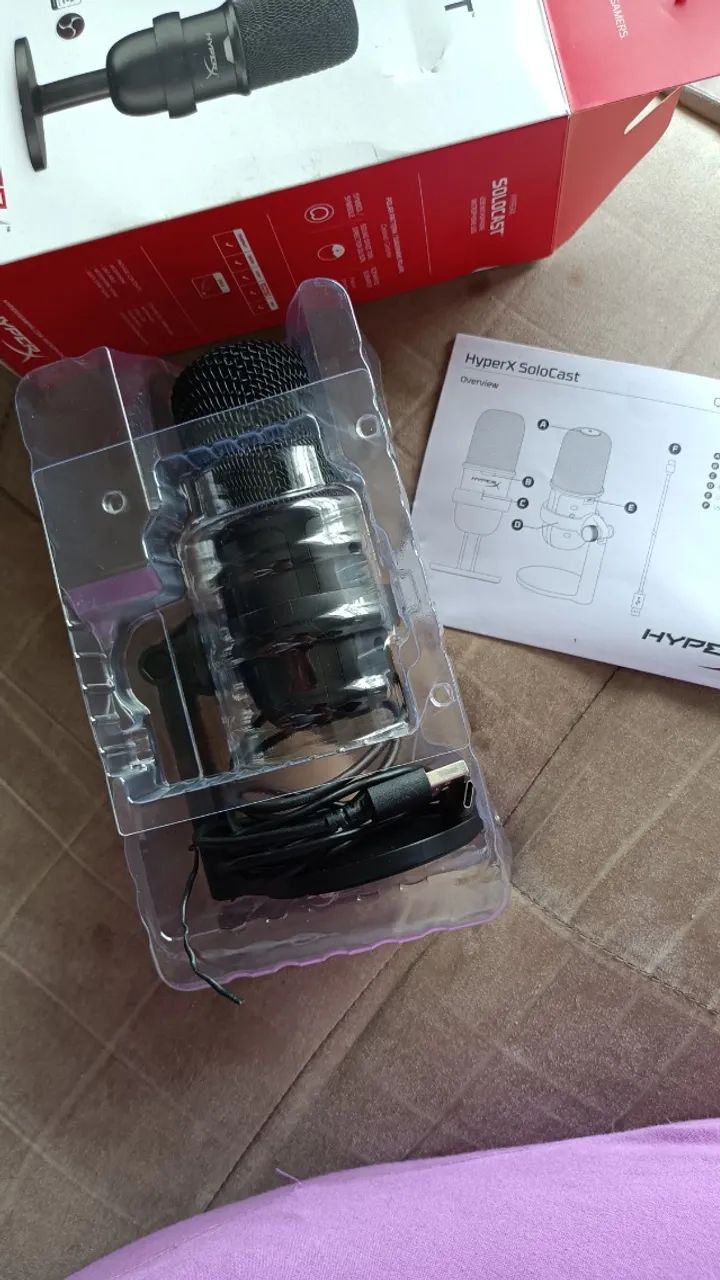 Microfone HyperX Solocast Preto - Foto 2