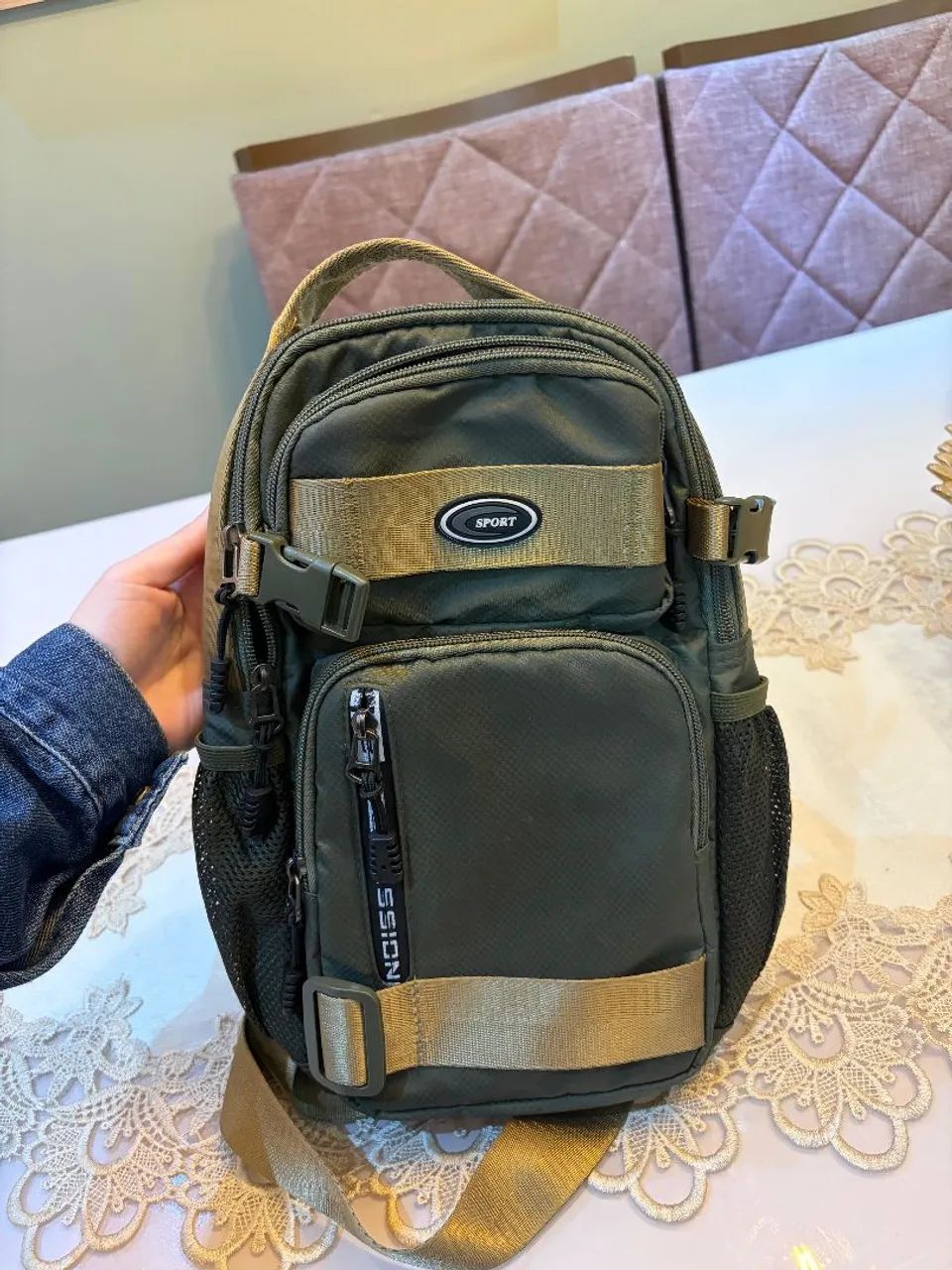 Bolsa de Ombro Casual para Homens, Bolsa Transversal Leve