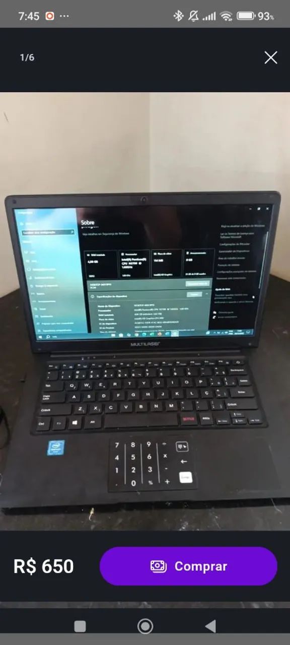 Notebook Multilaser  - Foto 3