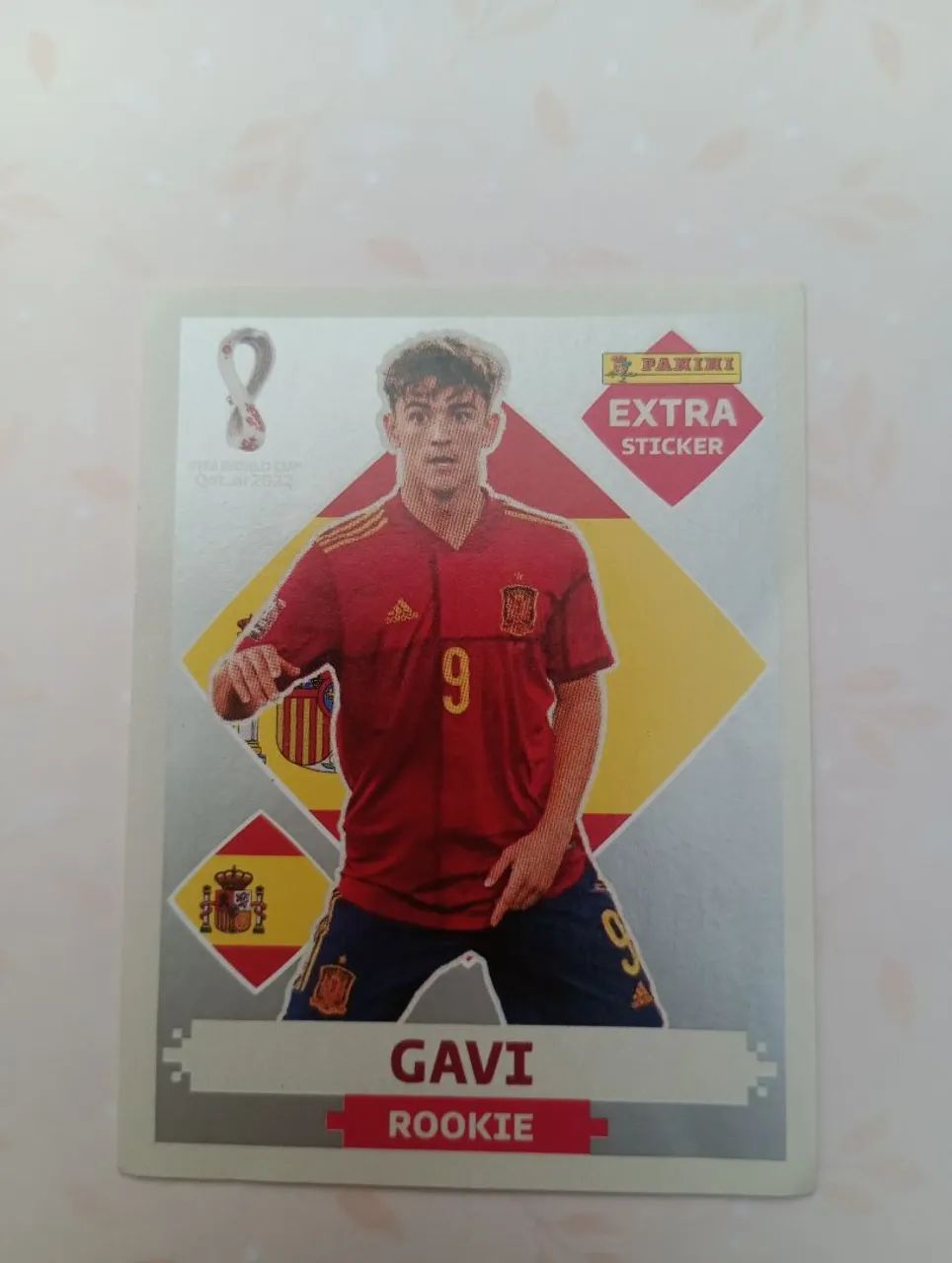 Figurinha extra Gavi copa 2022 Panini world cup
