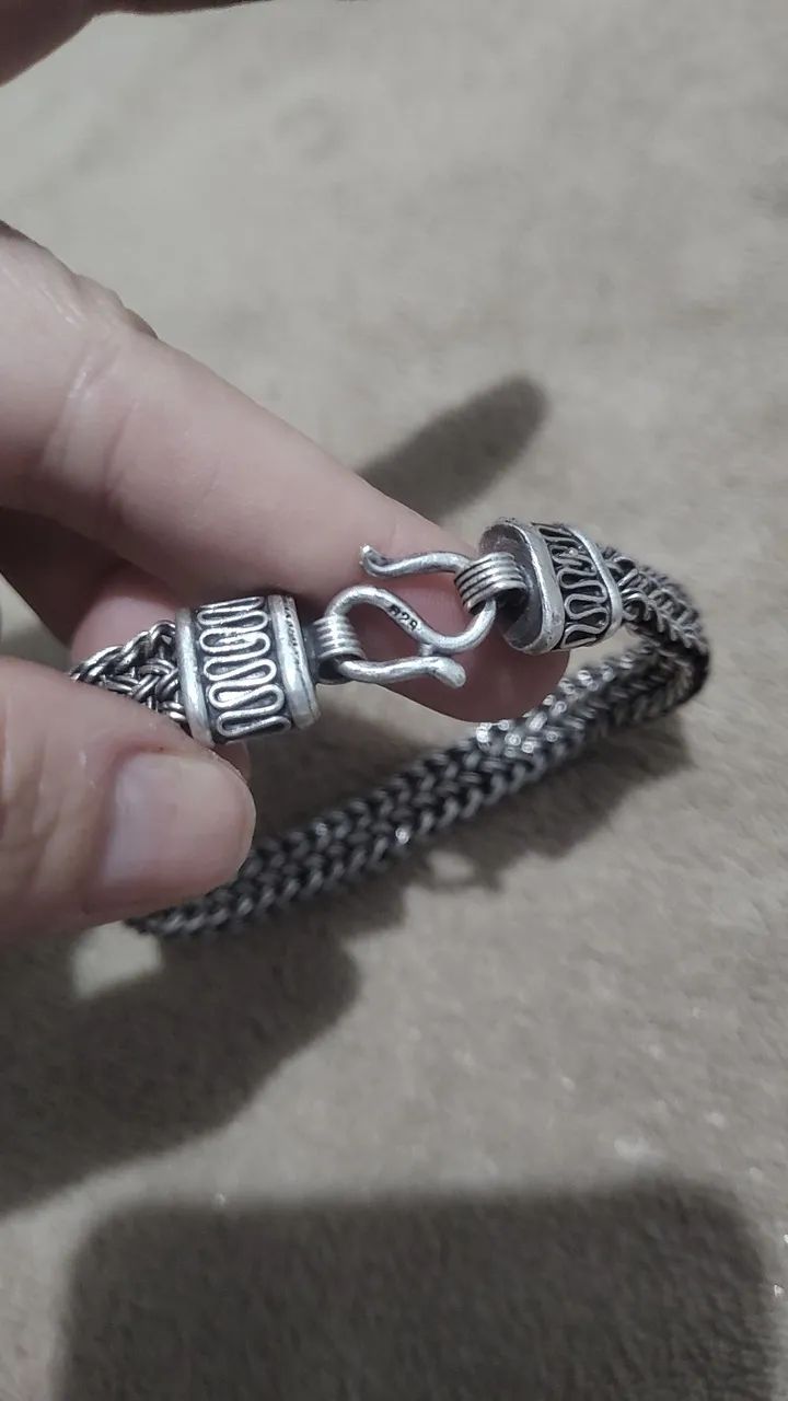 Pulseira prata de bali 925  - Foto 2