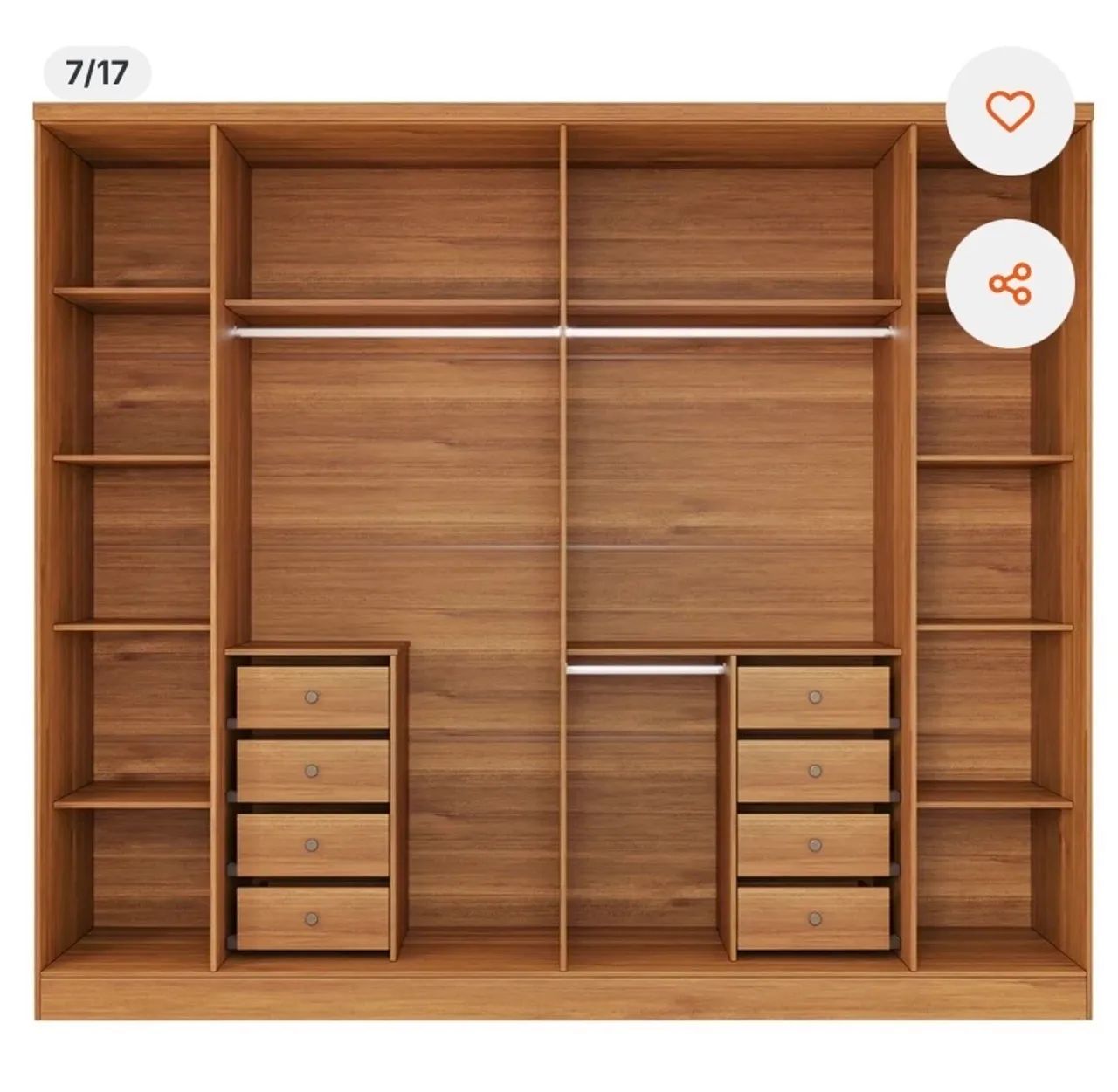 GUARDA-ROUPA 270CM - IMPECÁVEL | R$ 900 - Foto 3