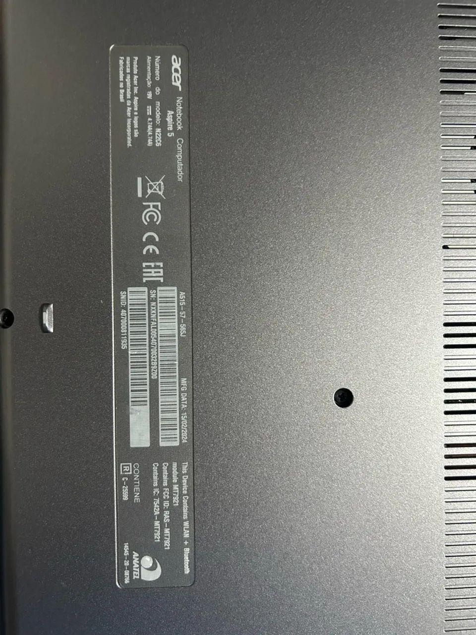 Notebook Aspire 5 i5 8gb - Foto 5