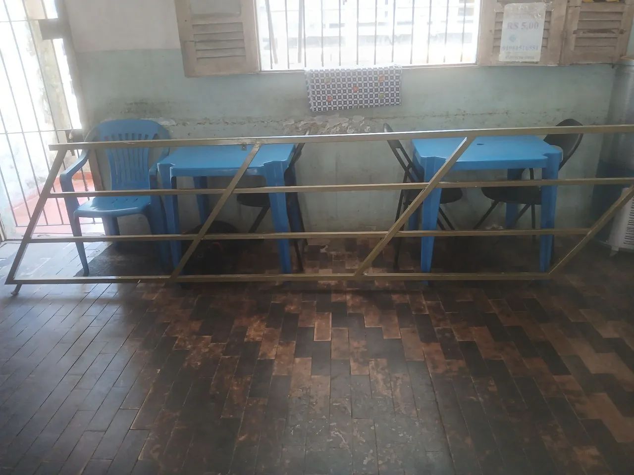 Corrimão em metalon 