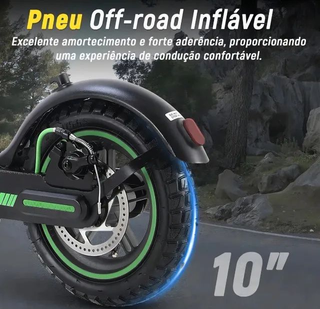 GM5 P1 MAX 400W 30km de autonomia Pneus 10polegadas  - Foto 5