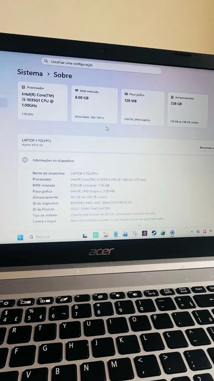 Notebook Acer aspire a515-55 - Foto 5