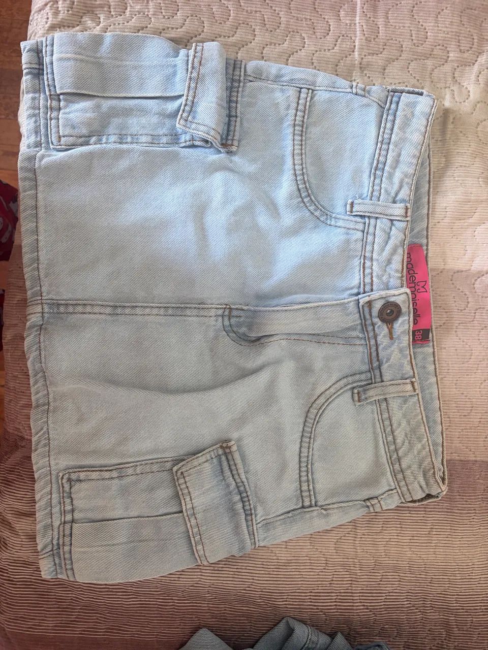 Mini saia jeans