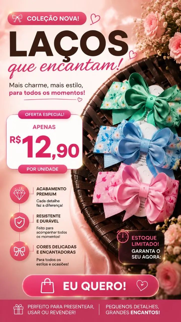 Laços infantis e adultos  - Foto 5