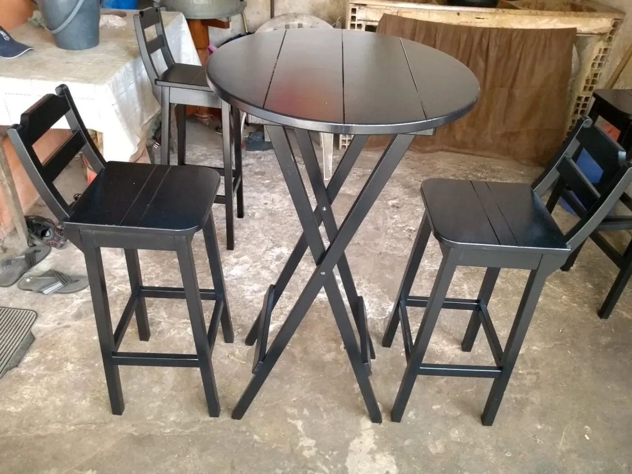 Jogo de Mesa Alta com Banqueta  - Foto 3