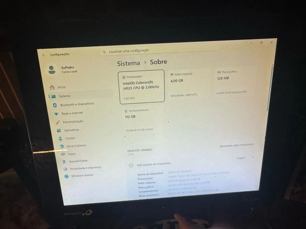 Computador Touch SB-1015 -J4125 4GB - Foto 5