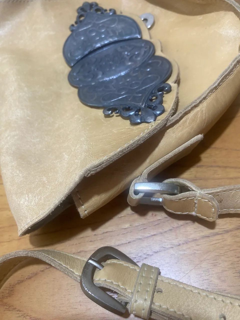 BOLSA couro COURO BOHO DRESSTO  - Foto 3