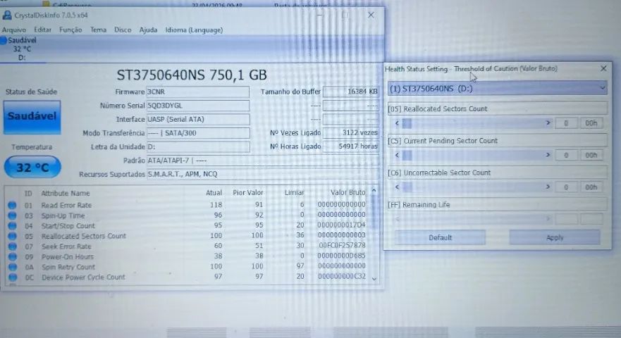 HD 750GB ideal para PC 3,5" Seagate Barracuda - Funcionamento pleno - Foto 3