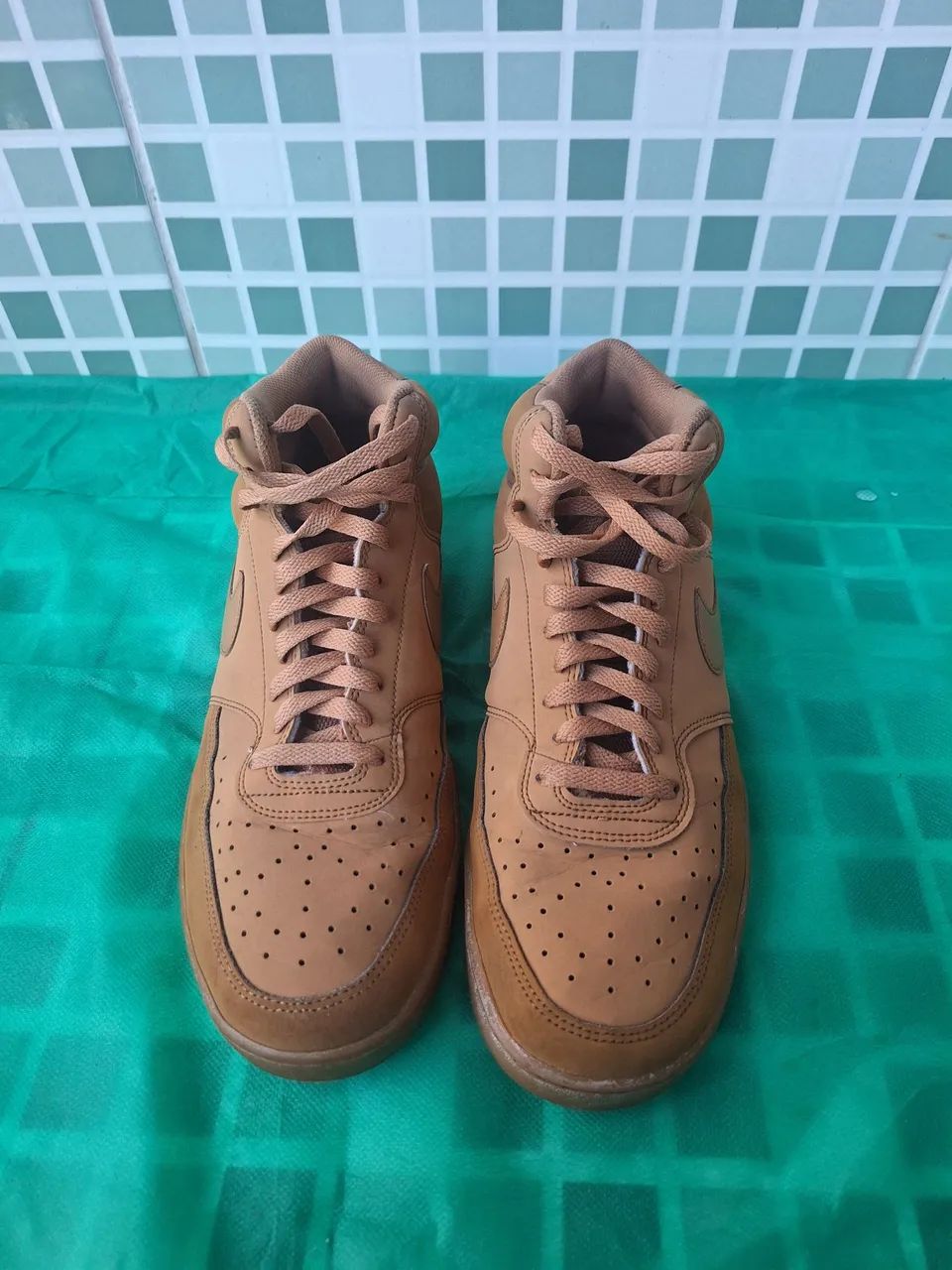 Tênis Nike Court Vision Mid Marrom - Foto 3