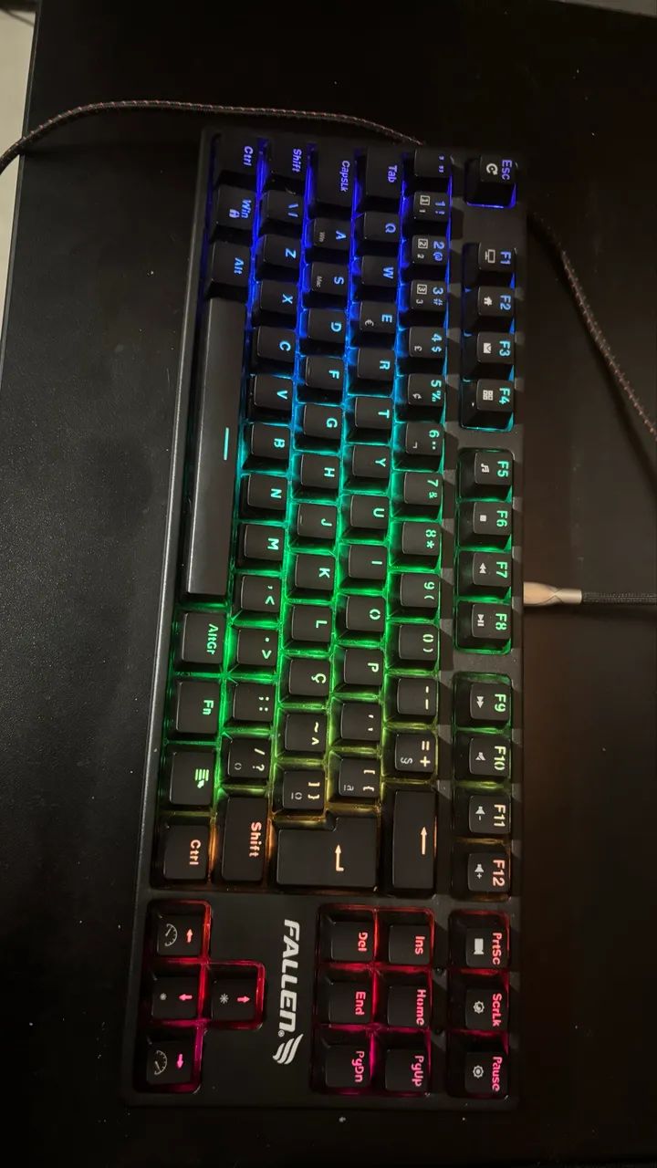 Teclado Fallen Pantera TKL Switch Azul - Foto 2