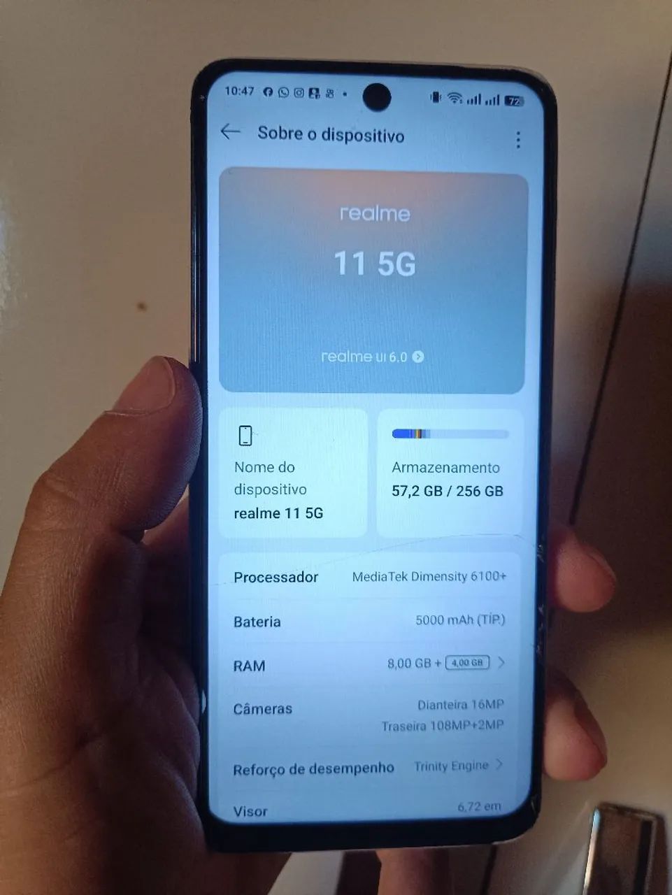 Vendo celular realme 11 256 GB 16 de ram  - Foto 2