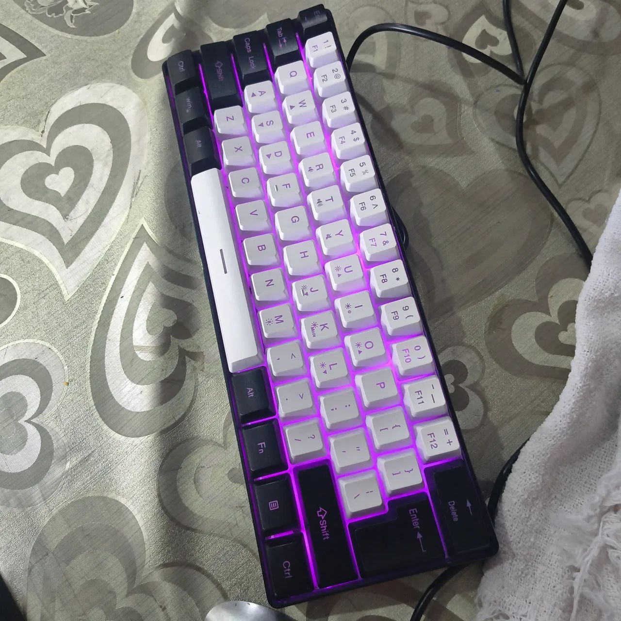 Teclado 61-key RGB backlight mini - Foto 5