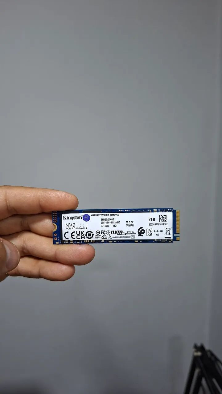 SSD NVME M2 2TB KINGSTON - IMPECÁVEL 