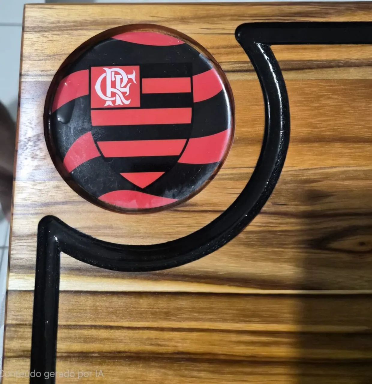Lindíssima tábua para churrasco do Flamengo 