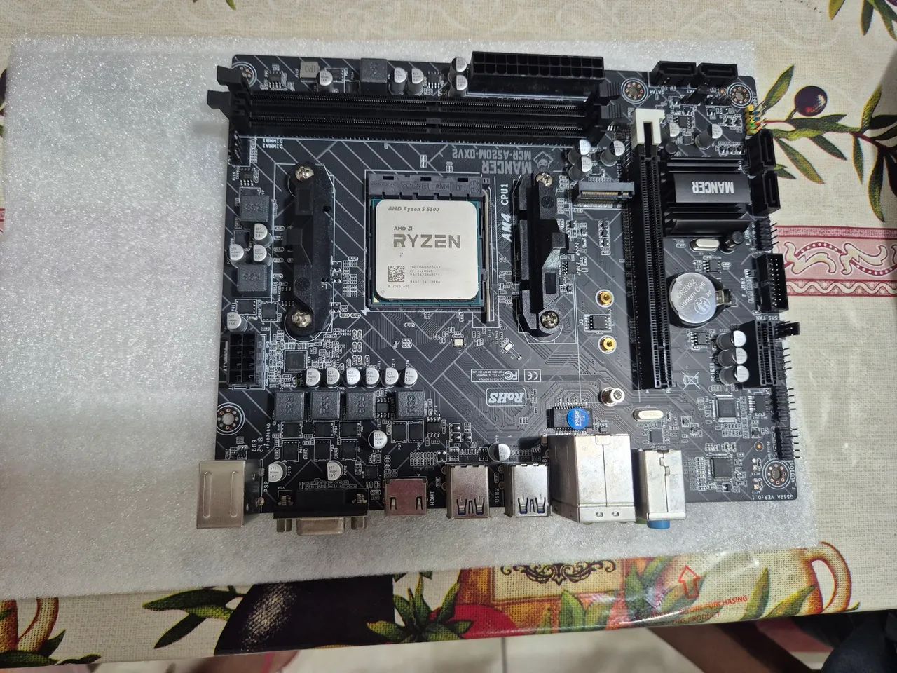 Ryzen 5 5500 + placa mãe e fonte - Foto 3