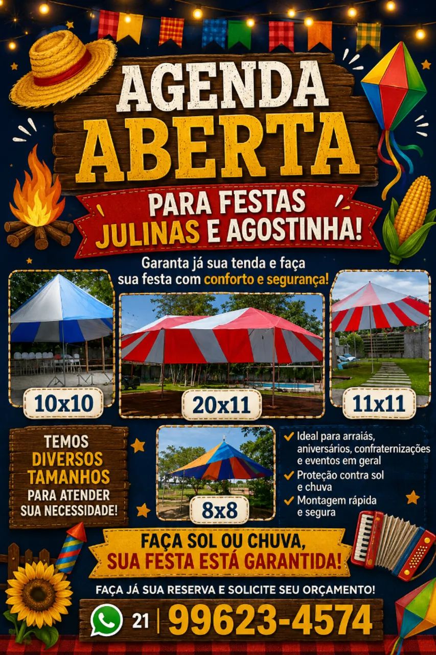 ALUGUEL De TENDAS PARA FESTAS E EVENTOS  - Foto 5