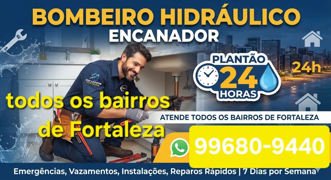 Bombeiro hidráulico 24 horas 